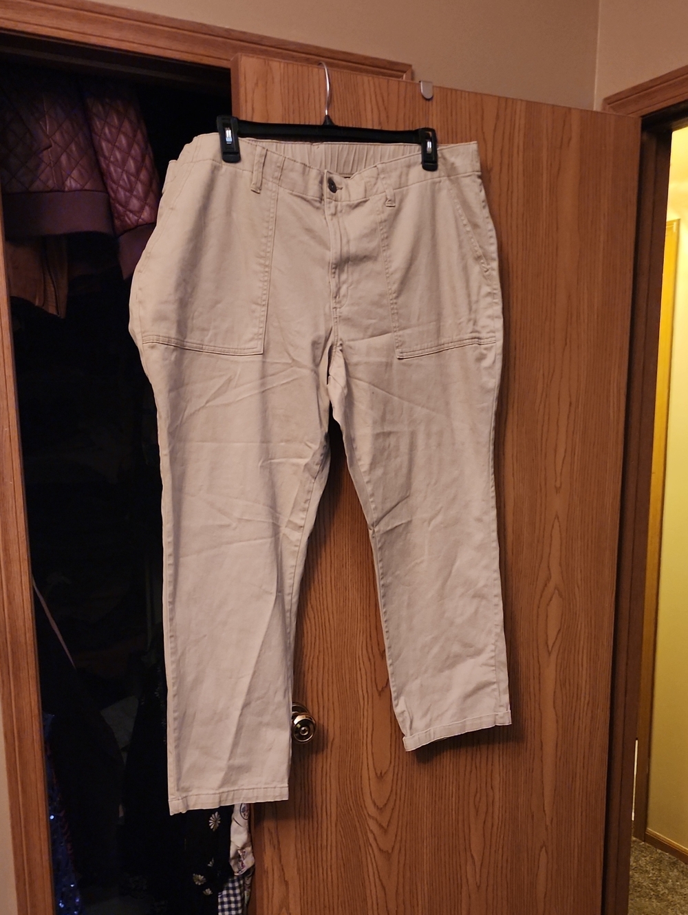 St. John's Bay Light Tan Casual Cotton Chinos